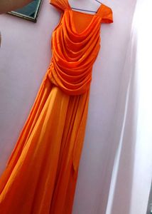 Elegant Orange Dress