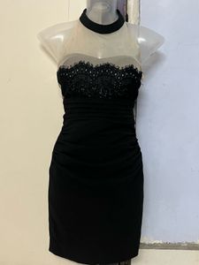 Pintrest Korean Padded High Neck Designer One Piec