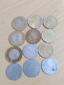 Few Coins Of Rs. 20, 10, 2 And 1