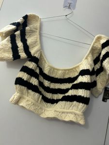 Off Shoulder Crop Top