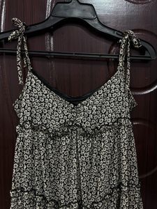 Tiered Tie Straps Dress