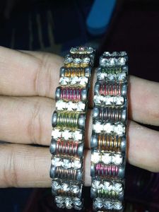 Vintage Rhinestone Bangle Set