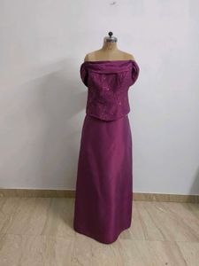 Elegant Purple Two-Piece Set