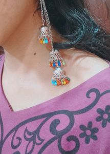 Long Multicolor Jhumka