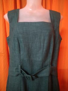 Vintage Green Belted Dress