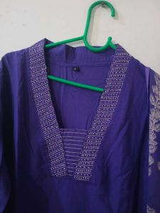 Beautiful partywear Purple Kurta Set