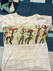 Unique Graphic Print Tee