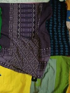 Assorted Women's Ethnic Kurta Lot Totally 9 pieces