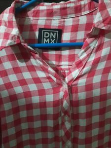 Red &amp; White Checkered Shirt