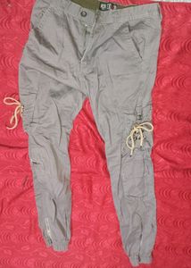 Grey Cargo Pant For Men
