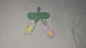 Crochet Flower Keychain