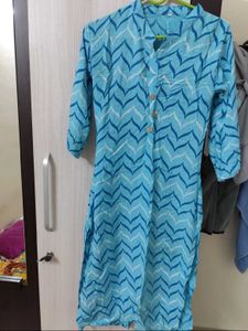 Blue Kurti For Daily And Office Wear