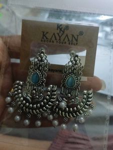 Kayan Silver Tone Earrings