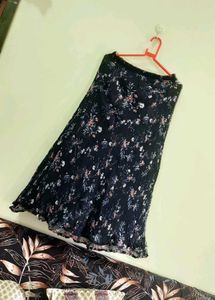 Printed Georgette Skirt🖤