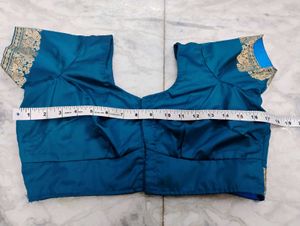 Blue Colour Poly Silk Blouse