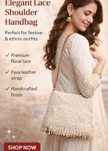 Crochet Floral Handbag