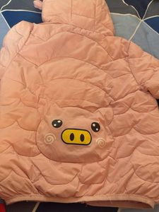 Cute Pink Piggy Winter Coat
