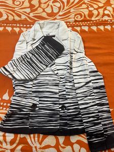 black and white summer blazer