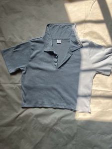 SSS Basic Light Blue Crop Top