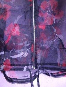Floral Print Bomber Jacket