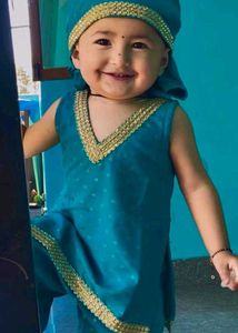 Baby Girl Pahadi Dress Full Set And On Frok Free