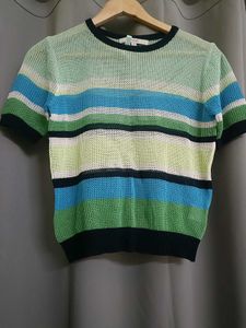Multicoloured Knit Top 💚