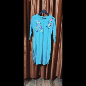 Embroidered Kurta n Bottom Set Size 46 Inche