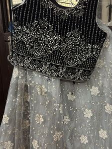 Crop Top lehanga with dupatta