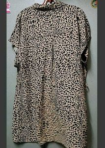 Leopard Print Shirt Dress