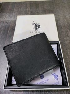 US POLO ASSN LEATHER WALLET ( BLACK )