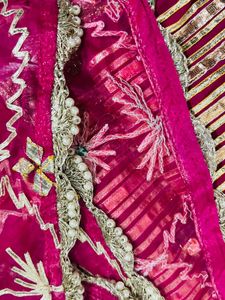 Pink &amp; Gold Anarkali Suit