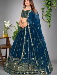 Unstitched Lehenga Choli And Dupatta Set