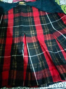 Red &amp; Black Plaid Fabric
