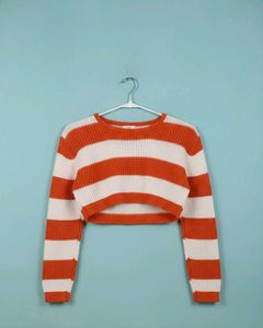 Striped Cropped Sweater