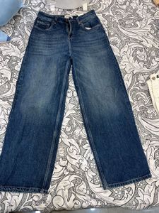 Wide Leg Denim Jeans