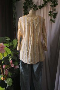 Embroidered Striped Top