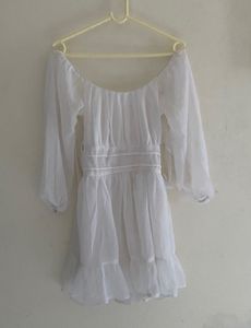 White Off-Shoulder Dress