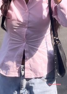 Trendy Pink fitted shirt