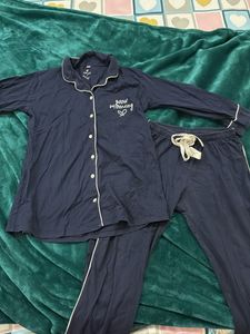 Navy Blue Pajama Set
