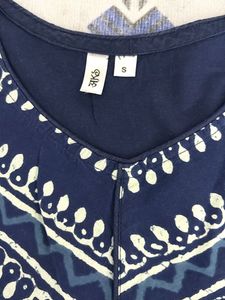 AKS Blue Printed Kurta