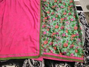 Floral Print Saree