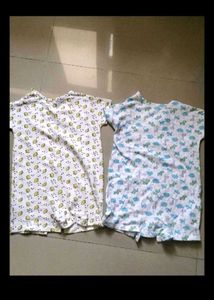 kookie kids Baby Rompers (Set of 2) 12-18 months