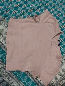 Peach Crop Top