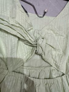 ONLY top Balloon Sleeves And Vlinched At Waist
