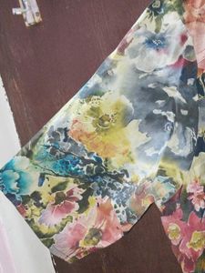 Beautiful Black N Multi Color Top