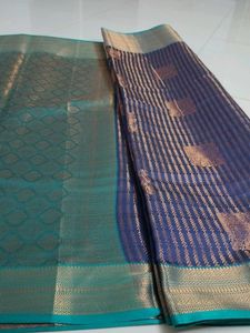 Navy Blue silk saree