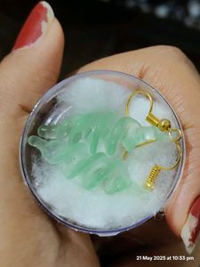 Brand New Unused Unique Glass Earrings