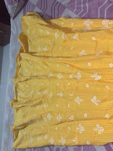 Yellow Floral Long Maxi Dress