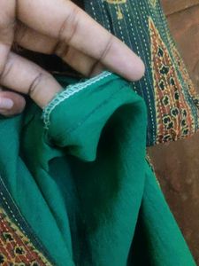 Handblocked Ajrakh Kantha Kurta