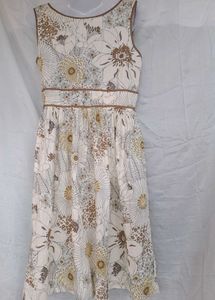 Floral Print Sleeveless Dress